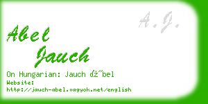 abel jauch business card